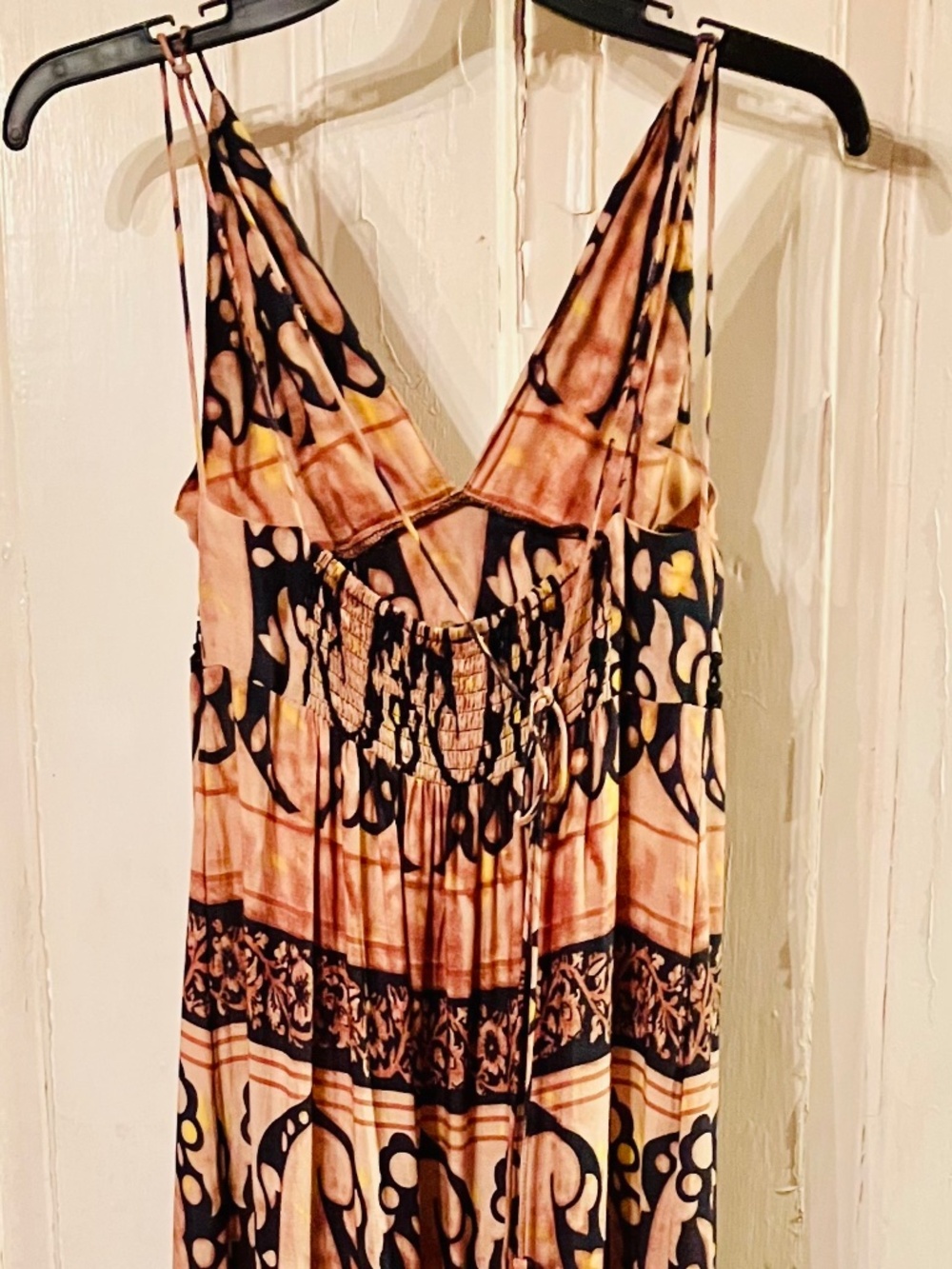 Paisley lace maxi sundress